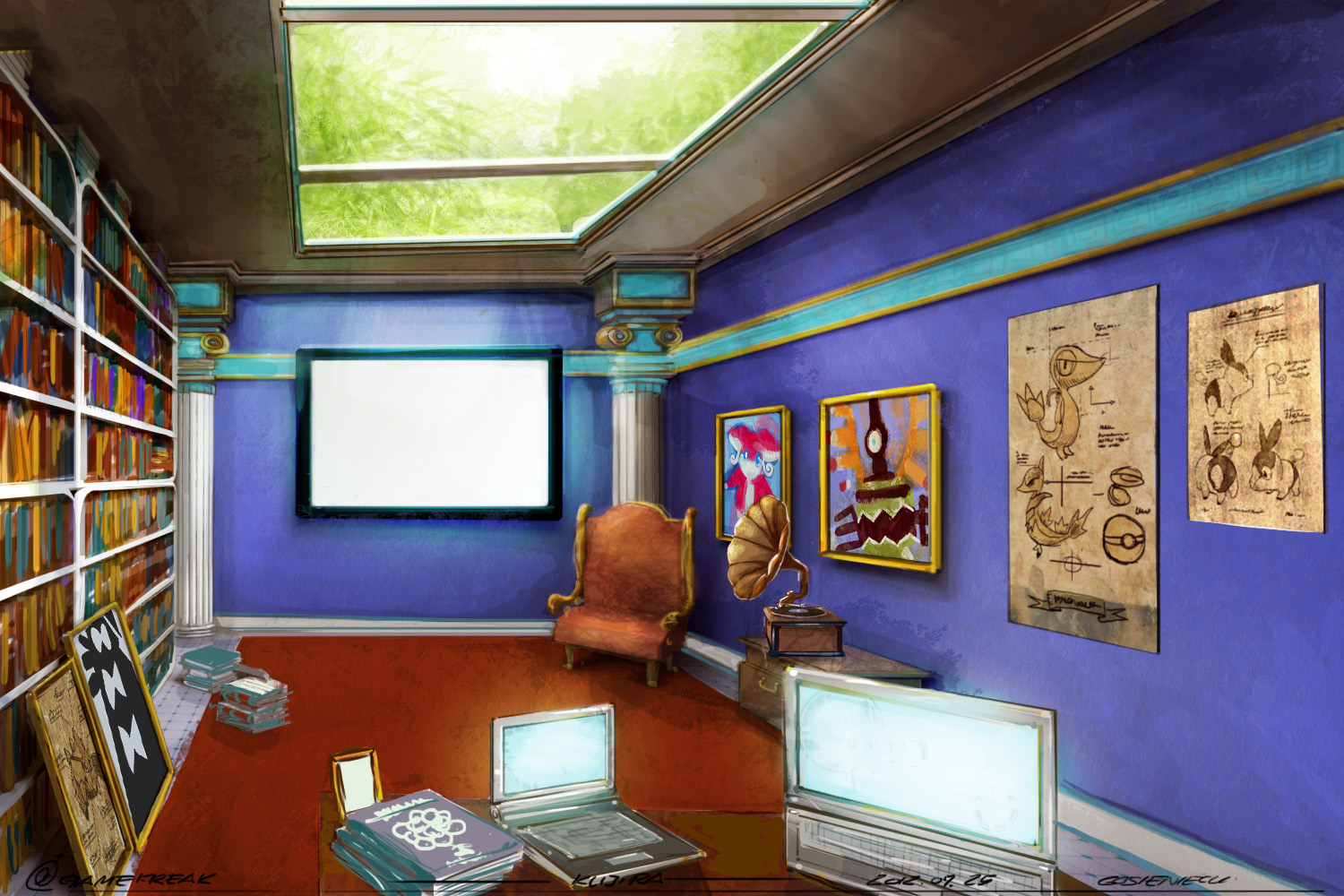 Sycamore Pokemon Lab: Sycamore's Office, 1